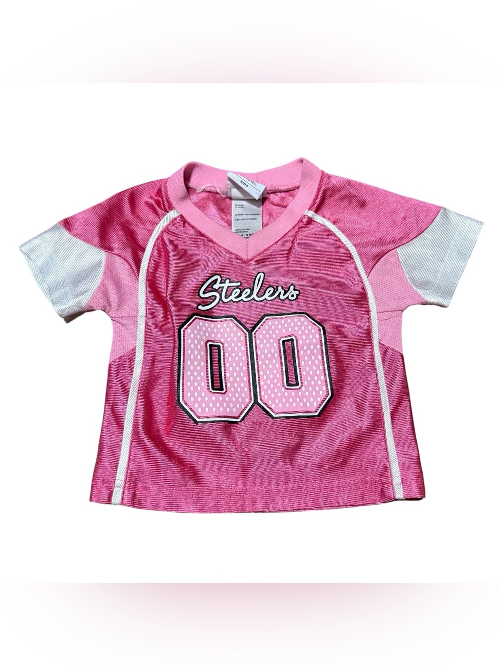 Pittsburgh Steelers 12 Months Girls Pink Football Jersey